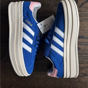NIB Adidas Gazelle Bold - cobalt sz 6.5